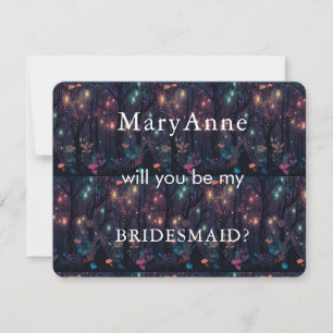 Invitation Floral Imaginaire WColor Serez-Vous Ma Femme D'Acc