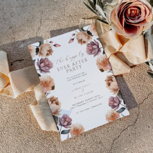 Invitation Floral Joyeusement Jamais Après La Réception De Ma