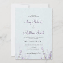 Floral Lavander Mariage