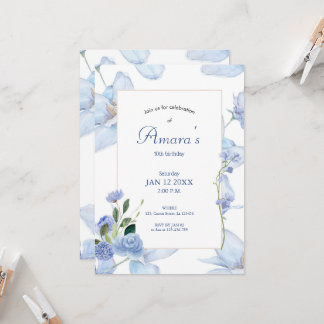 Invitation Floral pourpre