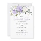 Floral Purple Hydrangea Mariage de verdure