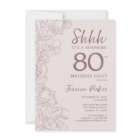 Floral rose mauve Surprise 80e anniversaire