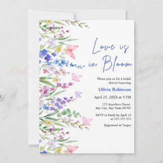 Invitation Floral Spring Love is in Bloom Bridal Shower 