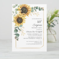 Floral Surprise 40e anniversaire tournesol Eucalyp