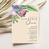 Floral tropical coloré | Douche Lingerie Peach