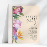 Floral tropical coloré | Peach Bridal Tea Party