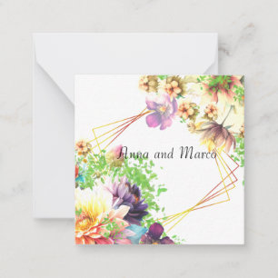 Invitation florale au mariage