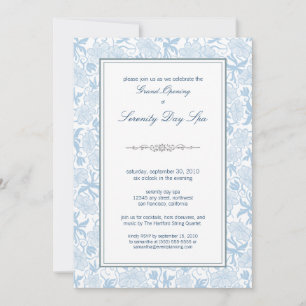 Invitation florale de fantaisie d'ouverture