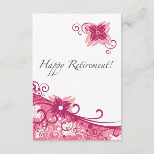 Invitation florale de partie de retraite de remous