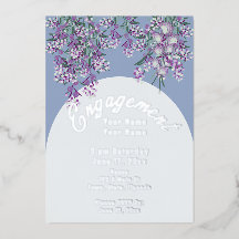 Invitation florale Elegant Chic Foil