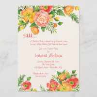 Invitation florale gracieuse