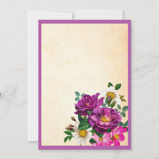 Invitation florale personnalisable