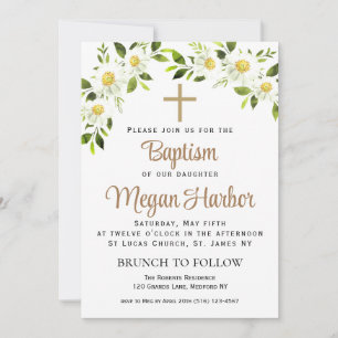 Invitation florale simple