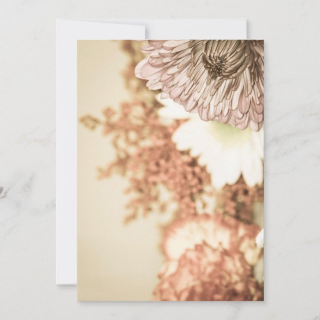 Invitation Florale Vierge (Devant)