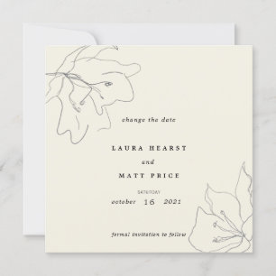 Invitation Flore à lunette douce de luxe moderne