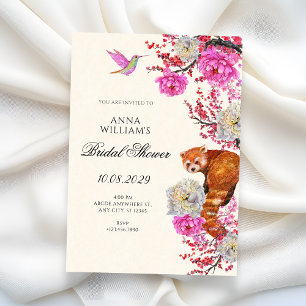 Invitation Flore faune esthétique printemps douche de mariée