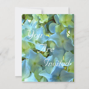 Invitation Flore florale de l'Hydrangea bleu Photo