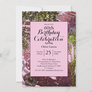 Invitation Flore indienne de Parties scintillant glamour Ro