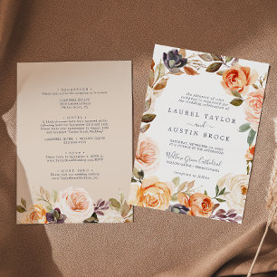 Invitation Flore Rustique De La Terre Tout En Un Mariage