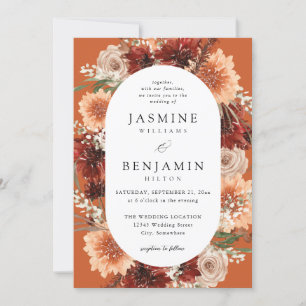 Invitation Flore rustique Terre & Champagne Mariage o2
