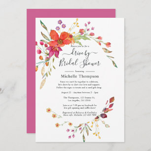 Invitation Flore sauvage de printemps par Baby shower ou nupt