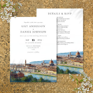 Invitation Florence Destination de Mariage Italien Tout Compr