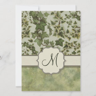 Invitation Florentine Watercolor Ivy