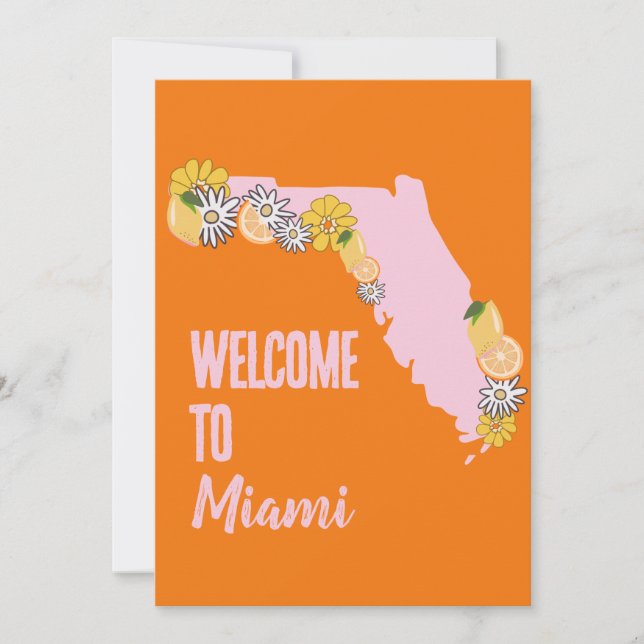 Invitation Florida Beach Bachelorette Party Week-end Itinérai (Devant)
