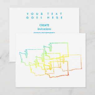 Invitation flou de washington chill