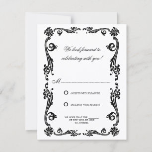 Invitation Flouris et tourbillons cosmopolites RSVP