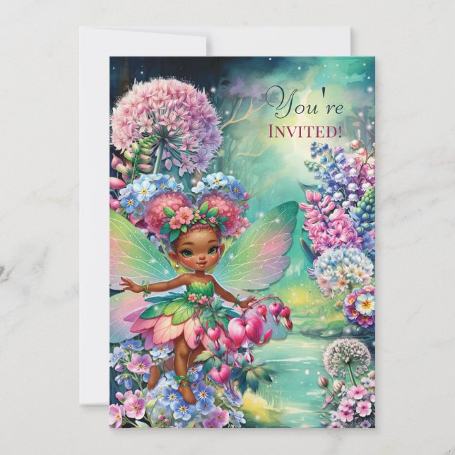 Invitation Flower Land Party (Devant)