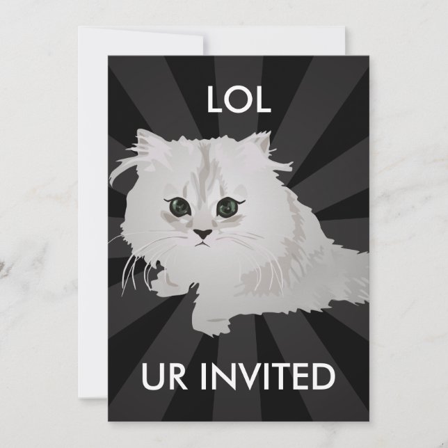 Invitation Fluffy Kitten (Devant)