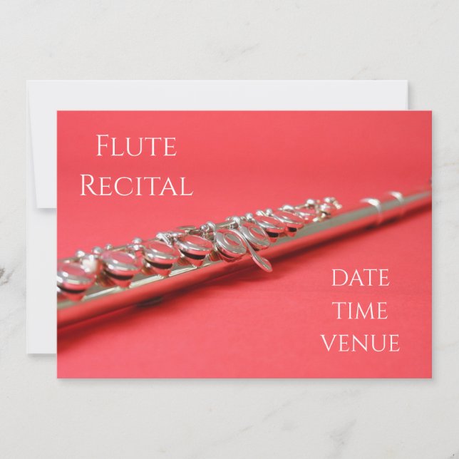 Invitation Fluide Considérant performance de concert élégante (Devant)