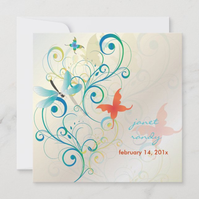 Invitation Flutting by.. dragon mouches+papillons+tourbillons (Devant)
