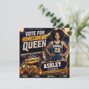 Invitation Flyer de campagne pour le vote de la Reine de la r