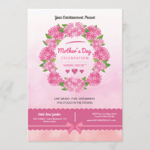 Invitation Flyer de la fête des mères