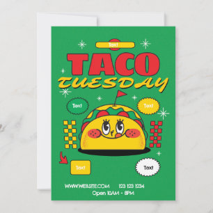 Invitation Flyer Mardi Taco