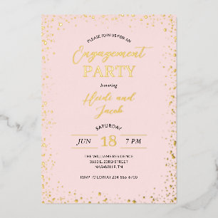 Invitation Foil Invi de la partie d'engagement de 