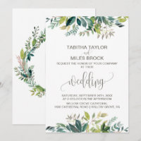 Foliage avec Mariage de support de couronne Monogr