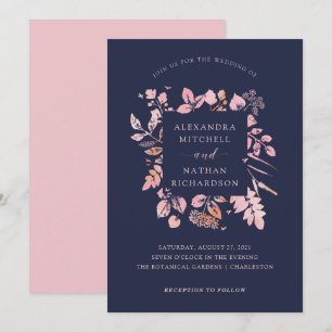 Invitation Foliage de vidage   MARIAGE