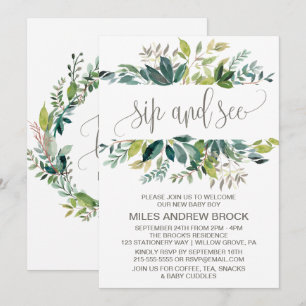 Invitation Foliage Sip et voir