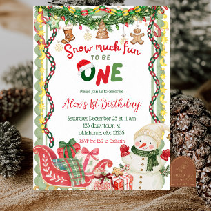 Invitation Folie Fantaisie Beaucoup de Plaisir Noël Anniversa