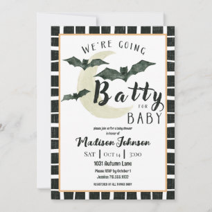 Invitation Folle de Bébé pour la Fête de Bébé d'Octobre Code 