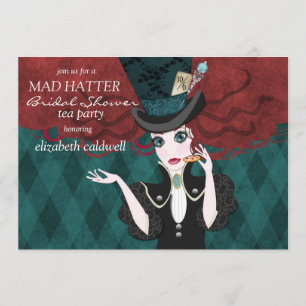 Invitation folle de thé de Fête de la mariée de