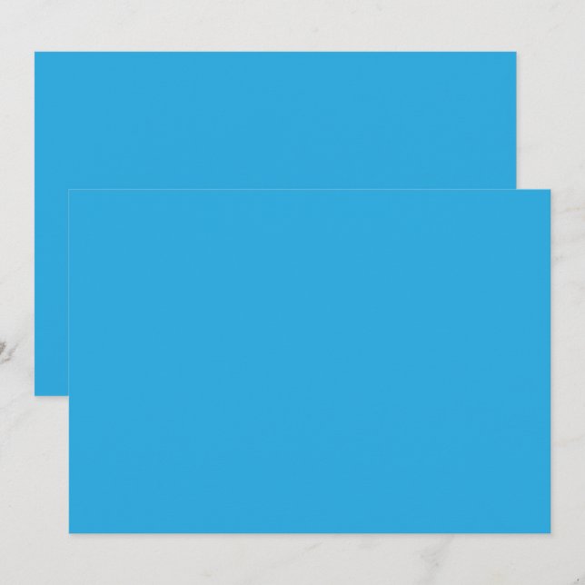 Invitation fond bleu avec chat noir et blanc sur (Devant / Derrière)
