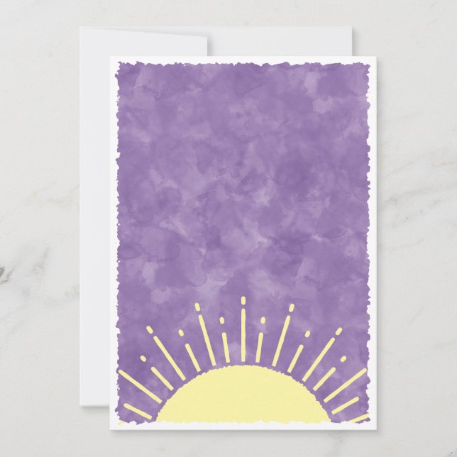 Invitation Fond personnalisé pour Baby Shower à l'aquarelle S (Devant)