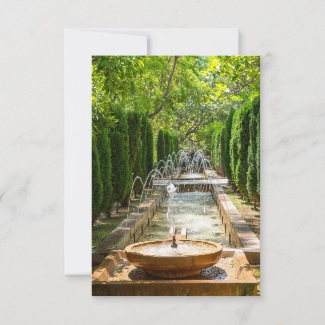 Invitation Fontaine dans les jardins d'Almudaina - Palma de M (Devant)