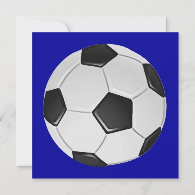 Invitation Football américain de soccer ou d'association (Devant)