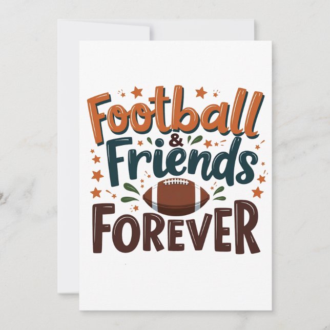 Invitation Football amis pour toujours Imaginaire Football sa (Devant)