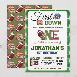 Invitation Football Anniversaire garçon